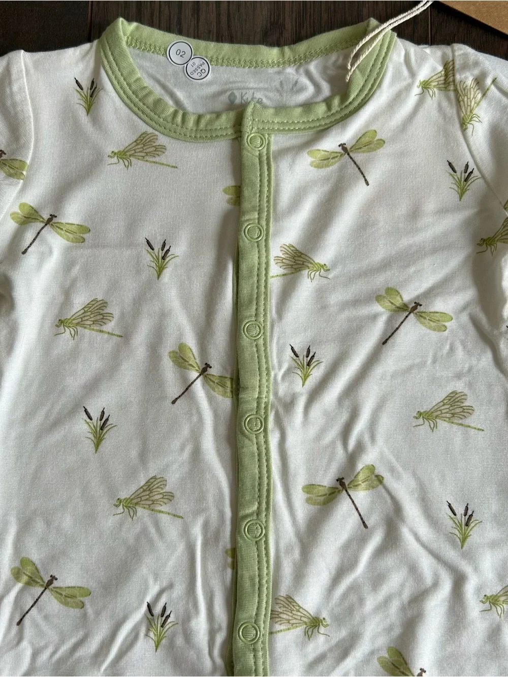 Kyte Snap Bamboo Romper in Dragonfly 6-12m